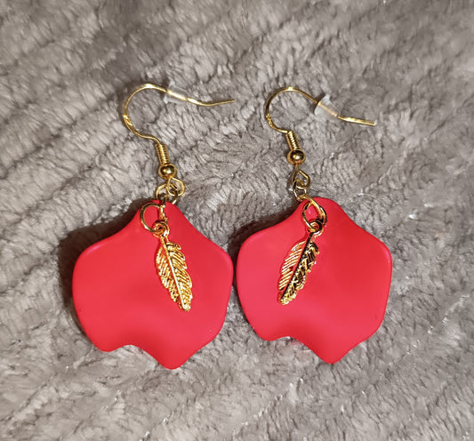 Boucles d'oreilles Pétales & Plumes